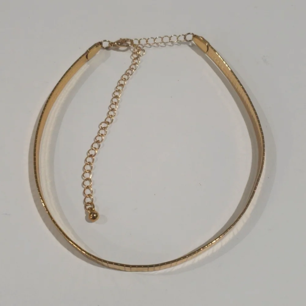 Gold Collar Necklace – Polished 16” Cab Chain with Adjustable Clasp | Women’s